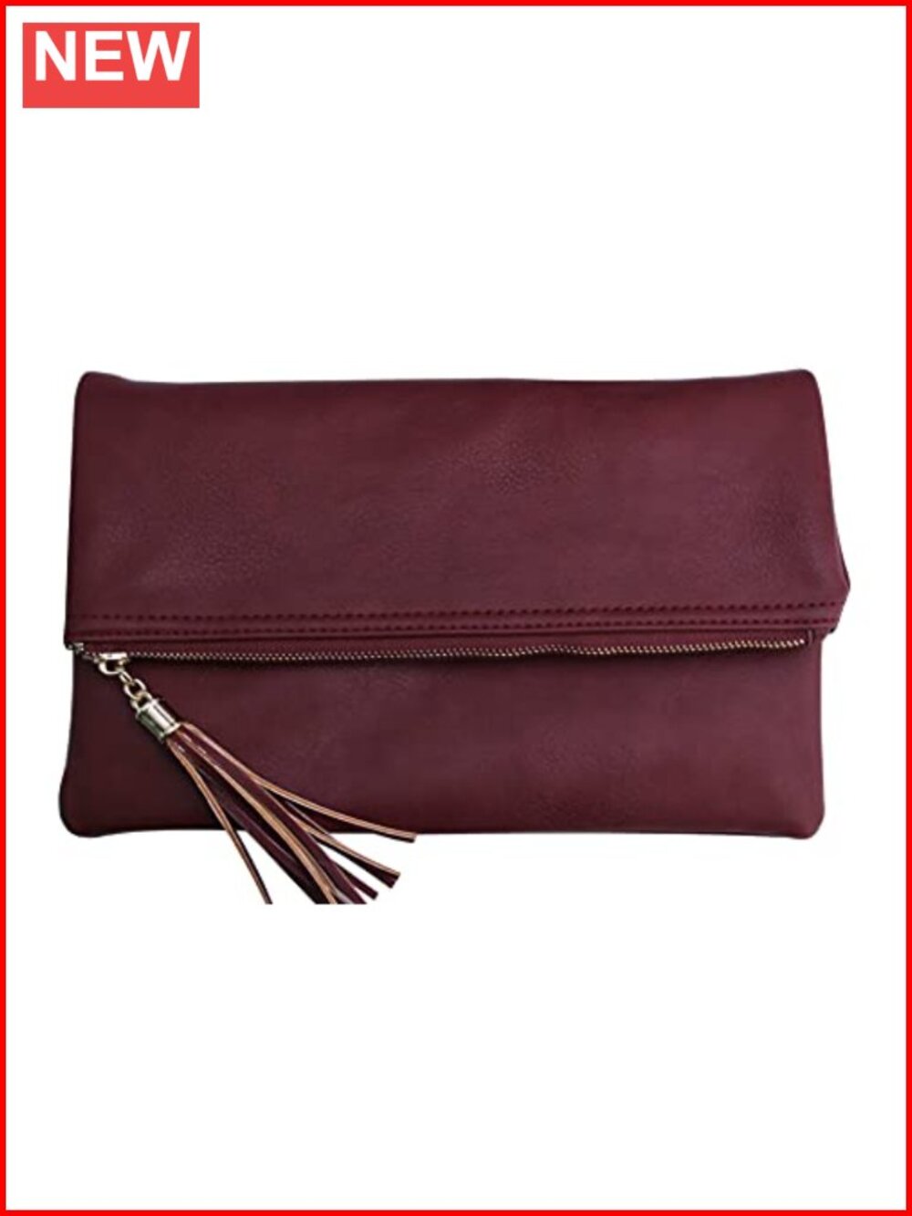 Solene Envelope Clutch Crossbody Tassel Wallet Chain Strap Evening Purse